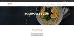 Desktop Screenshot of boathousesushi.com