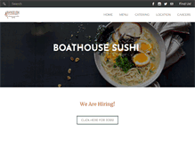 Tablet Screenshot of boathousesushi.com